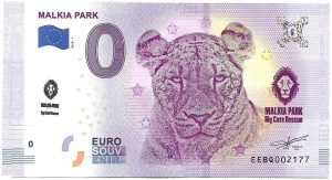 malkia park 2019-1 0 euro banknovka slovensko peciatka 0€ souvenir schein slovakia