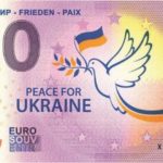 peace for ukraine 2022-1 0 euro souvenir banknote zero euro germany