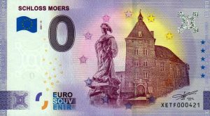 schloss moers 2021-11 0 euro souvenir banknotes germany