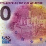 schloss stolzenfels tor zum welterbe 2021-1 0 euro souvenir banknotes germany