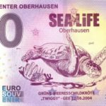 sea life center oberhausen 2022-3 0 euro souvenir germany schein banknotes