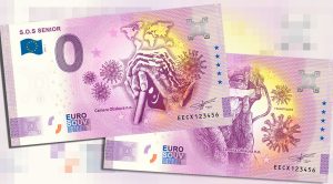 set 0 euro souvenir slovakia S.O.S. Senior 2020-1 2020-2 zero euro bankovka slovensko covid corona rovnake cisla