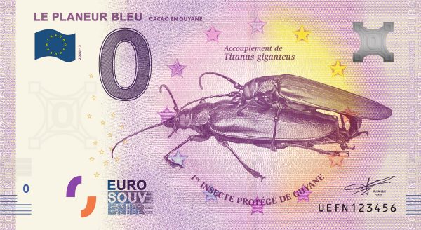 zero euro banknotes Le Planeur Bleu 2020-3 billet france schein