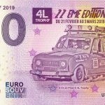 zero euro bankovka 4L Trophy 2019 2019-1 0 euro souvenir