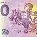 zero euro souvenir Galo de Barcelos 2020-1 0 euro bankovka spain