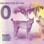 zero euro souvenir banknotes bankovka domaines de grottes de han 2018-2