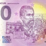 zeroeuro bankovka Matej Bencúr 2021-1 0 euro souvenir slovensko martin kukucin