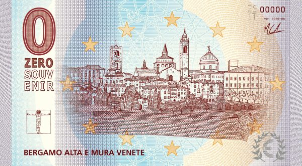 zerosouvenir bergamo alta e mura venete V01 2020-08 0 souvenir banknote