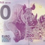 zoo krefeld 2019-1 0 euro souvenir schein germany banknote